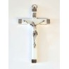 Crucifix métal avec insert lumineux 110mm