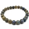 Bracelet élastique perle pierre naturelle 8mm - Labradorite