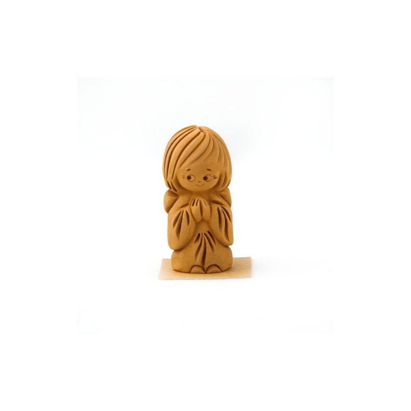 Terracotta beschermengel. 4 cm