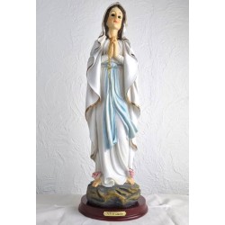 Statue de Notre Dame de Lourdes en résine. 60 cm