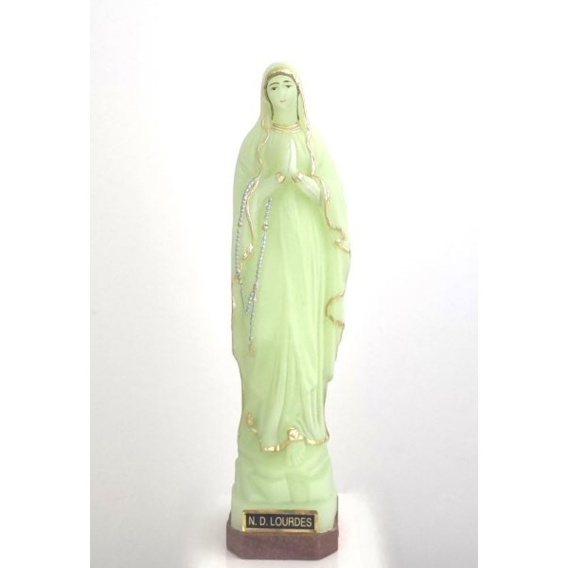 Statue N.D. Lourdes lumineuse 18cm