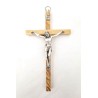 Crucifix en bois de poirier avec boite. 15 cm