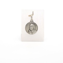 Medaille van Moeder Teresa van Calcutta in zilver. 14 mm