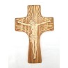 Houten kruis 30x20 cm met Christus gegraveerd