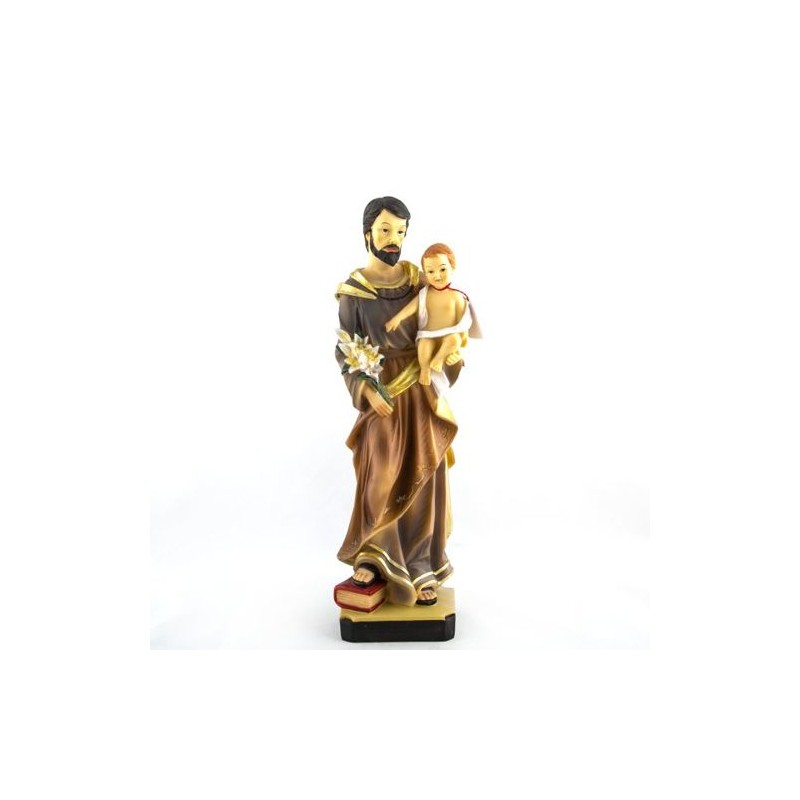 Statue de Saint Joseph en résine. 40 cm