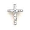 Pins avec crucifix en argent. 18 mm