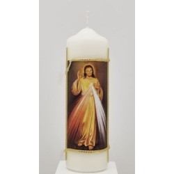 "BOUGIE 16X5CM + DECOR ""JESUS MISERIC"""