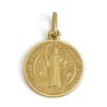 Pendentif Médaille St Benoit 17mm Or 18CT 750 3.9Gr