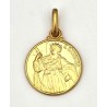 Medaille van Sint Barbara in goud vermeil verguld.14 mm