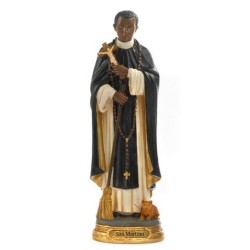 Statue St. Martin de Porres 19.9cm résine