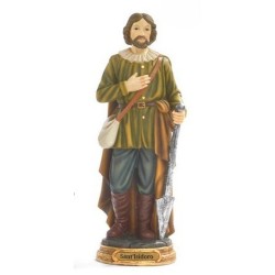 Statue St. Isidore agriculteur 20.2cm résine