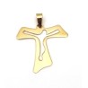 Hanger Tau met Christus 22x20mm Goud 18ct