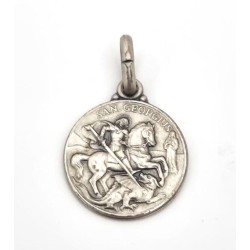 Médaille de Saint Georges en argent. 14 mm