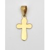 Pendentif croix 14x9mm bord diamanté Or 18ct