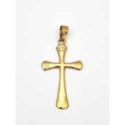 Kruis hanger 25x15mm 18k goud