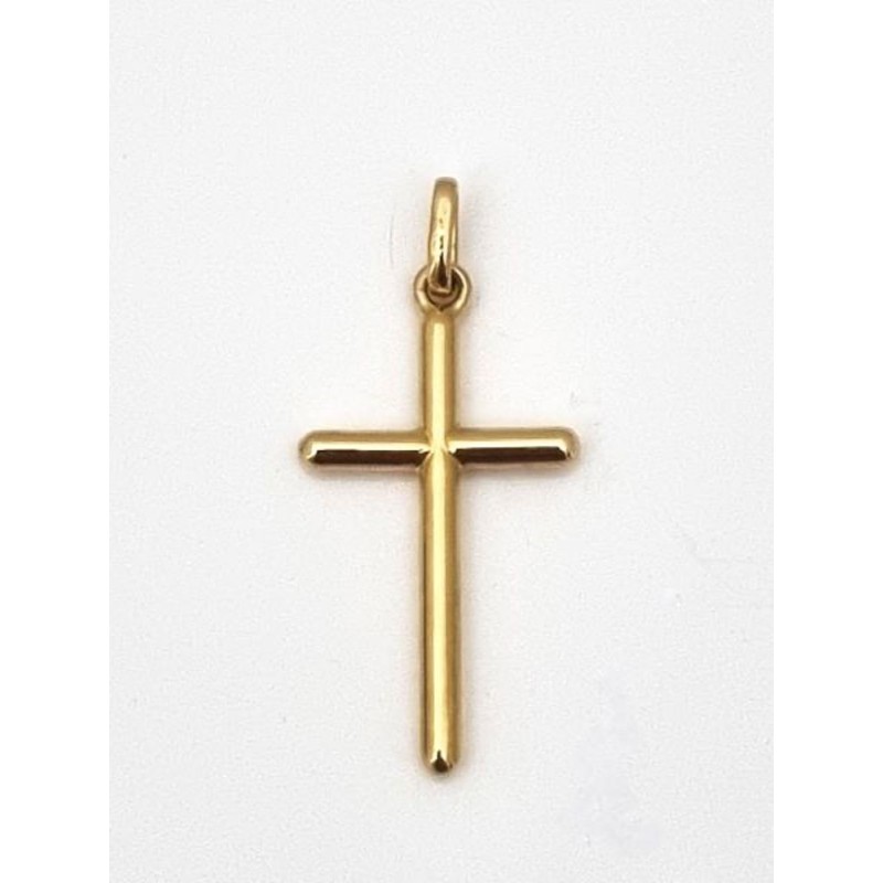 Pendentif croix FIL Or 18ct