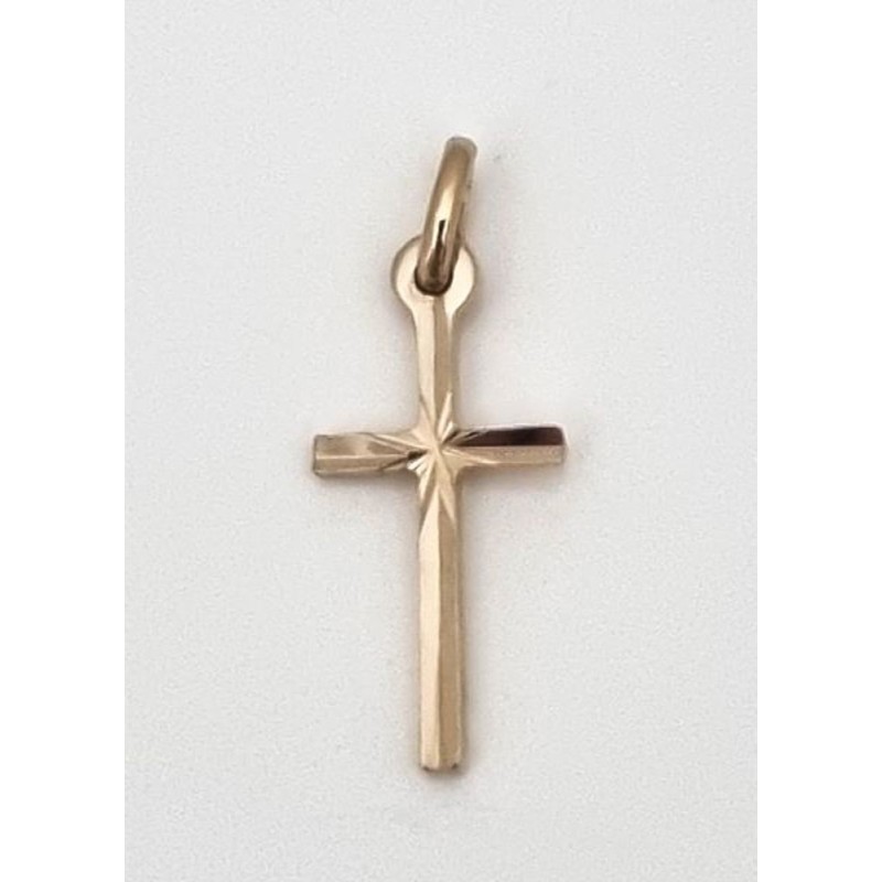 Pendentif Croix 20x10mm Pl.Or 3MIC