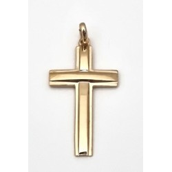 Pendentif croix 30x20mm Pl. Or 