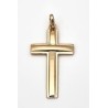 Pendentif croix 30x20mm Pl. Or 