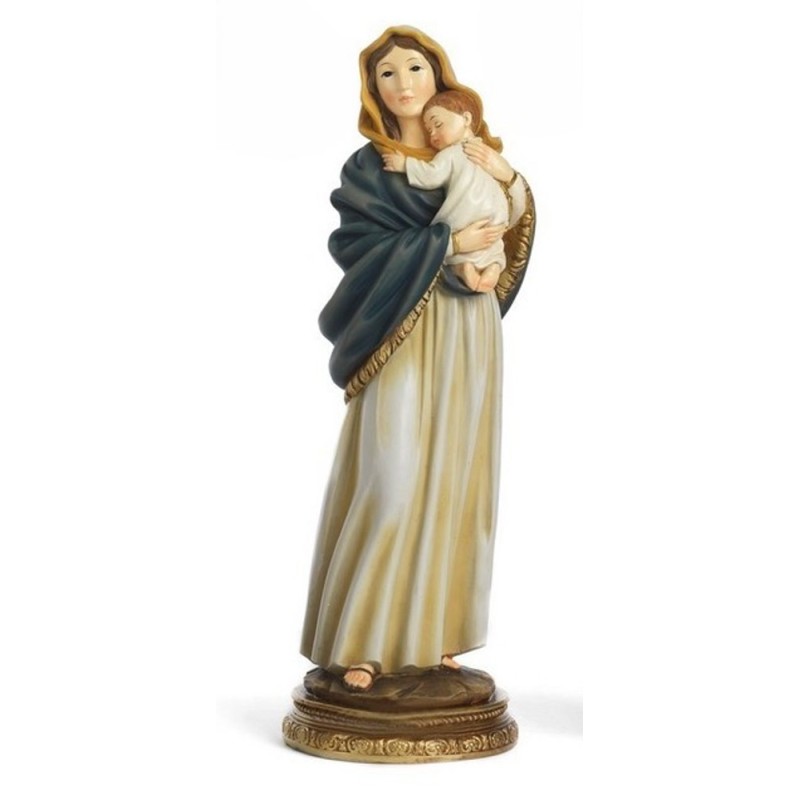 Statue Vierge Enfant 20cm résine