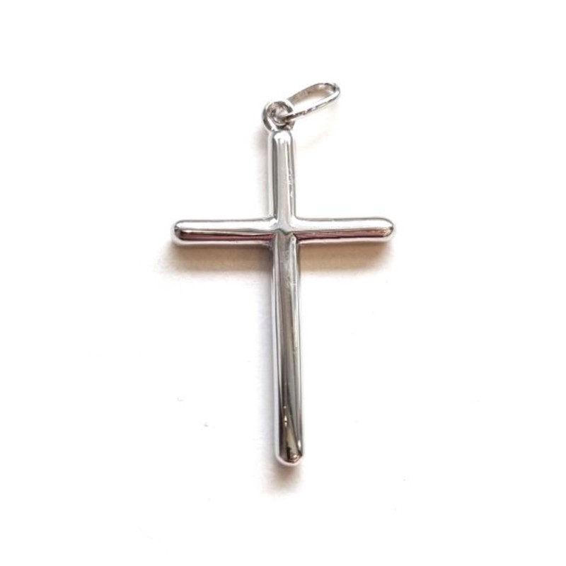 Pendentif Croix Argent Rhodié S925