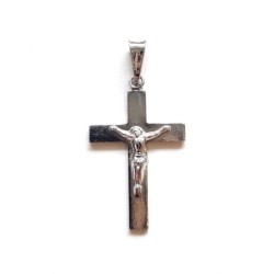 Pendentif croix en argent Rhodié finition dorée