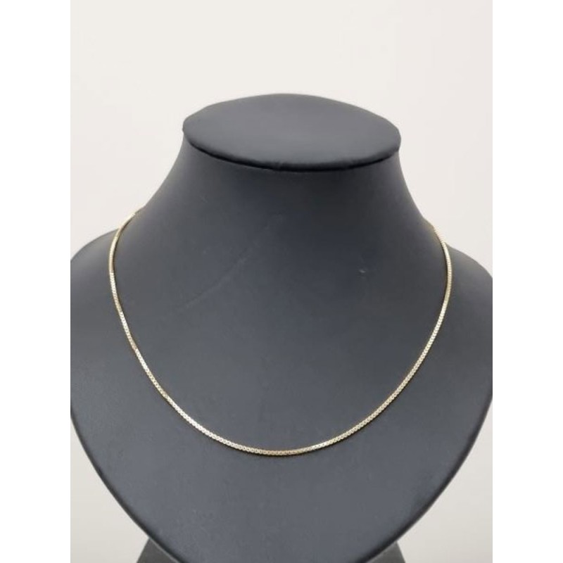 VENETIAANSE KETTING 1MM 40CM GOUD 18C