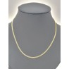 Goud gepantserde ketting. 70 centimeter lang. met een diameter van niet meer dan 15 mm