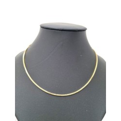 Venetiaanse ketting door vergulde. 42 cm lang op 1,2 mm breed