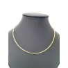 Venetiaanse ketting door vergulde. 42 cm lang op 1,2 mm breed
