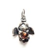 Pendentif ange en ambre et argent