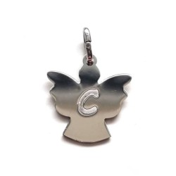 "Medaille met inscriptie" "My Guardian Angel" "in rhodium-formaat zilver. 38 mm"