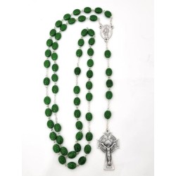 Chapelet shamrock en verre