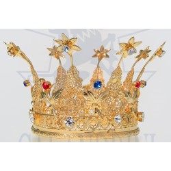 Couronne Royale pour statue D:18cm assemblée à la main 