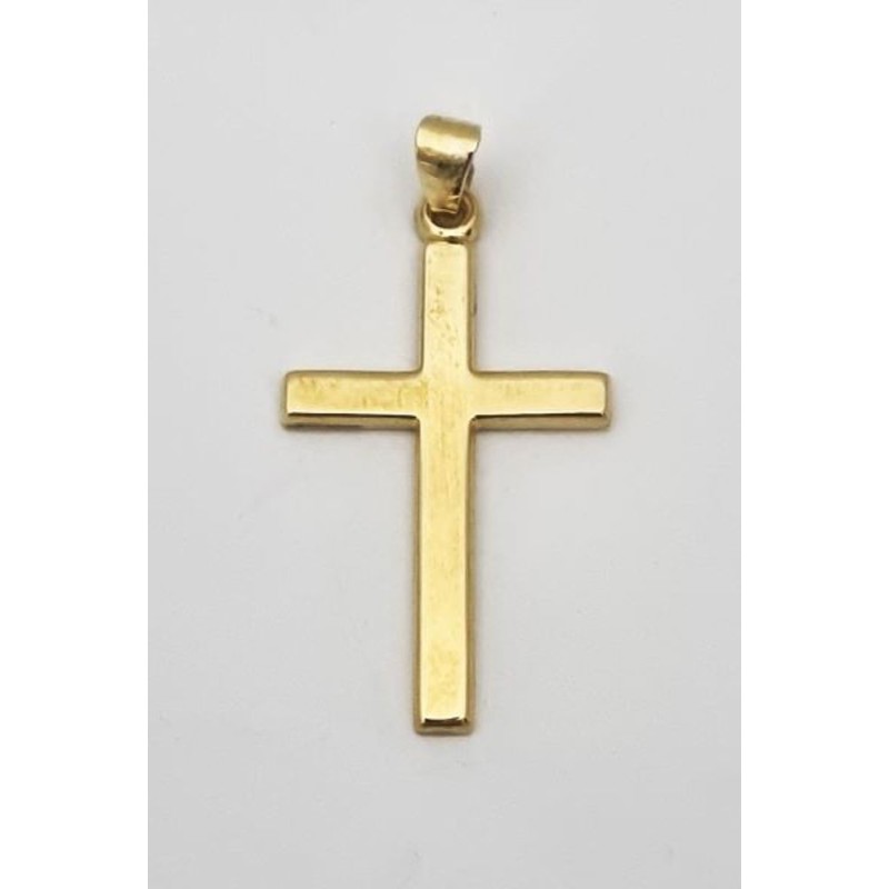 Pendentif Croix Or 9ct 25mm