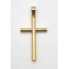 Pendentif croix ronde 24X14 mm Or 18c