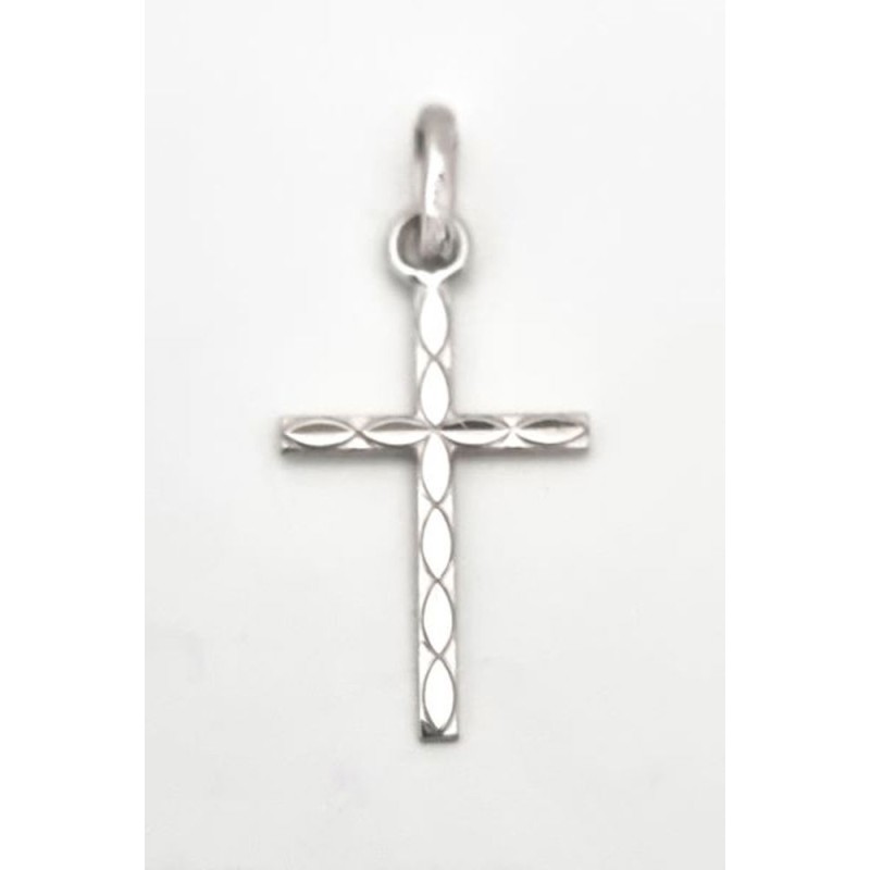 Pendentif Croix Argent Rhodié S925