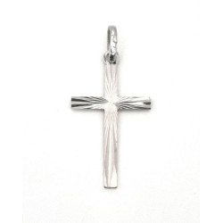 Pendentif Croix Argent Rhodié S925