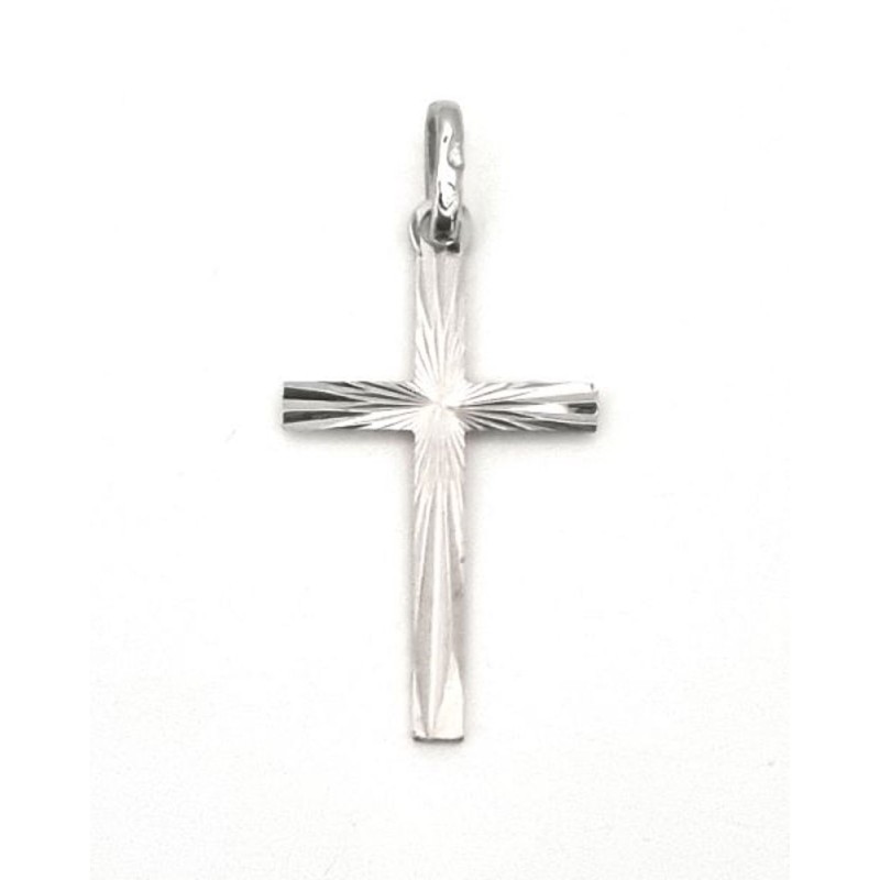 Pendentif Croix Argent Rhodié S925