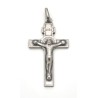 Multi-Saint Cross-hanger in zilver. 26 mm