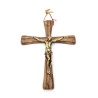 BRONZEN KRUIS OLIJFHOUT