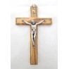 Crucifix en bois d'olivier. 12 cm