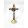 Croix dorée de Saint Benoit. 6/3 cm