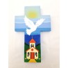 CROIX COLOMBE ET EGLISE BLEUE