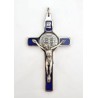 Croix de Saint Benoît en métal avec couche d'émail. 8/4 cm. disponible en différentes couleurs