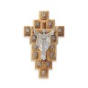 Crucifix bois olivier Via Cruccis Argent 52x31cm