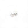 Epingle avec croix diaconale en argent. 23 mm