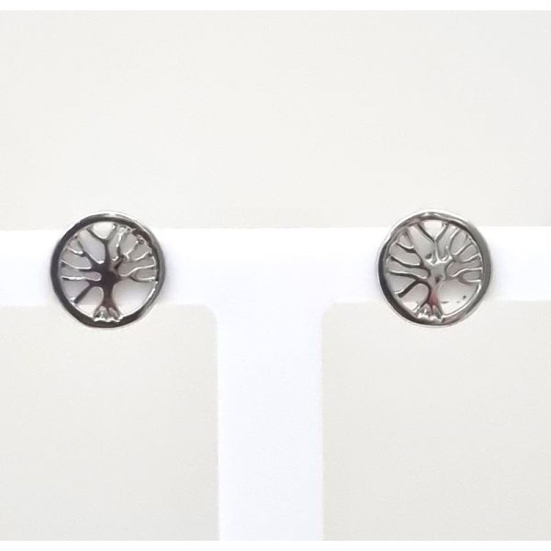 Boucles d'oreilles arbre de vie Argent RH S925 0.90gr