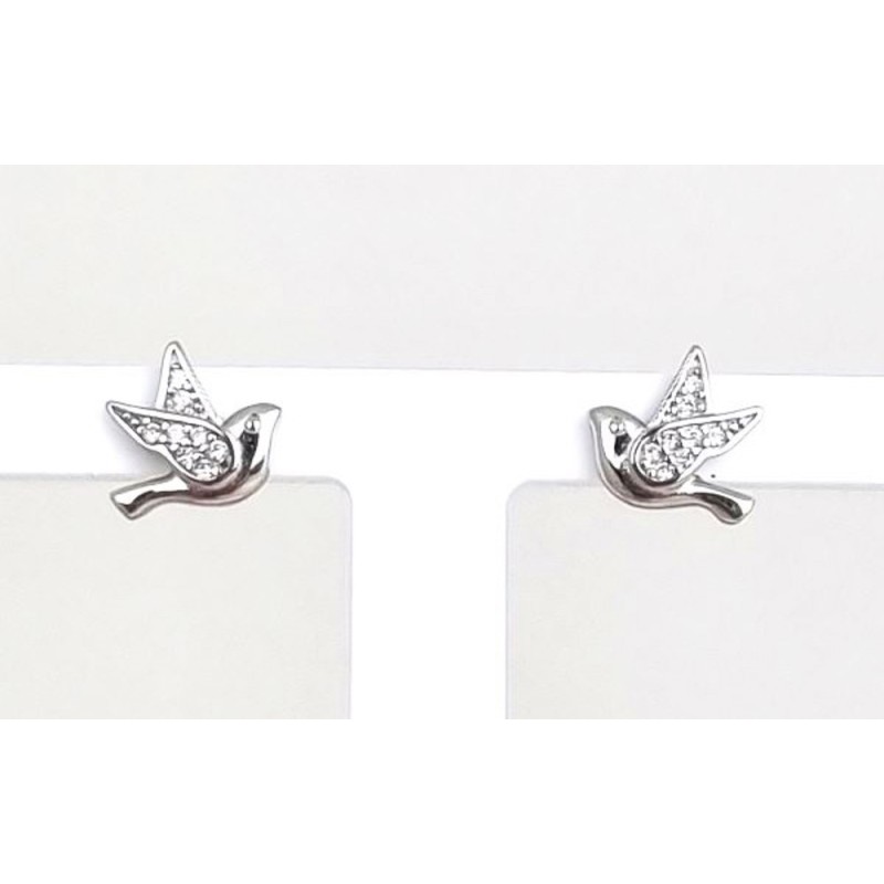 Boucles d'oreilles Colombe Argent RH S925 1.40gr