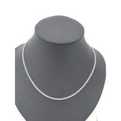 Diamantketen in 18-karaat witgoud. 50 cm